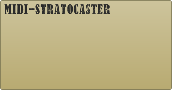Midi-Stratocaster